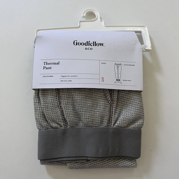 NWT Goodfellow & Co Men’s Heather Gray Thermal Pant Size Small - Picture 1 of 2